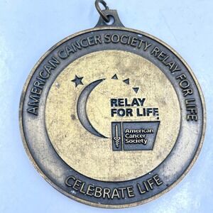 2012 American Cancer Society Relay For Life Medal Celebrate Remember Fight Back